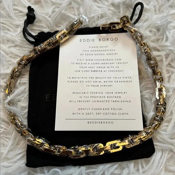 New! Eddie Borgo Supra Link Necklace - Picture 2 of 3